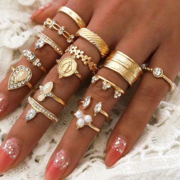Jewelry - Rings 15pc Ring Set woman’s Jewelry NEW